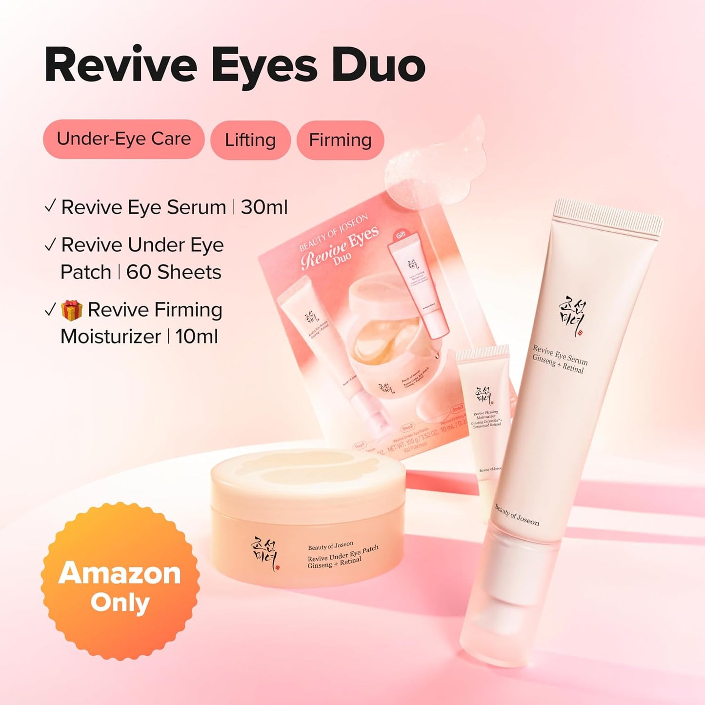 Beauty of Joseon Revive Ritual Eye Duo With Retinol Moisturizer Gift - 9.91 ounce