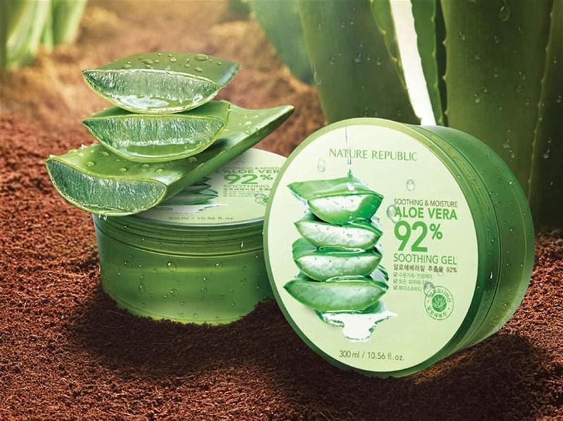 Nature Republic New Soothing & Moisture Aloe Vera 92% Gel - 10.56 Fl Oz
