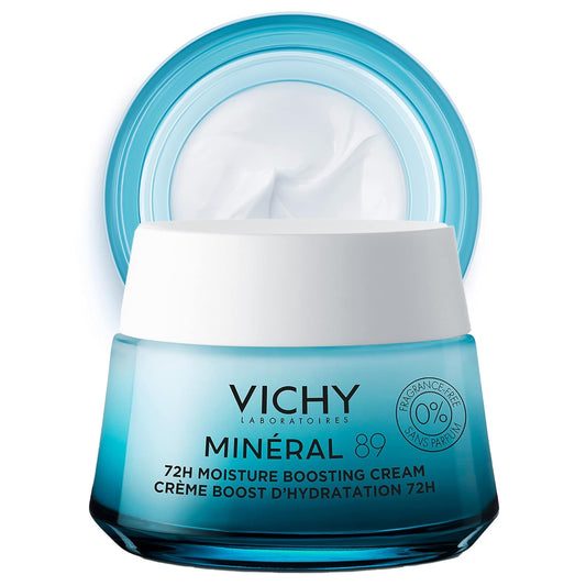 Vichy Mineral 89 Fragrance Free Cream, 72H Moisture Boosting Cream - 1.69 Ounce