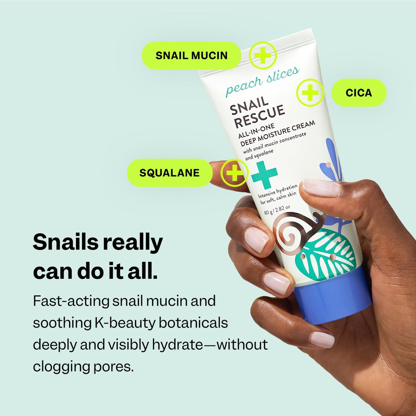 Peach Slices - Snail Rescue All-in-One Deep Moisture Cream (2.82 oz)