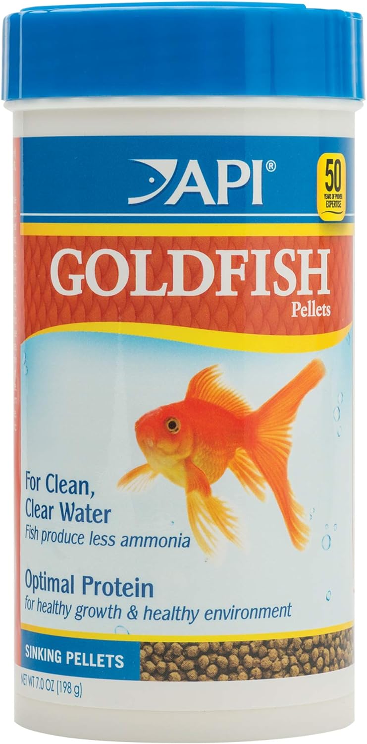 API GOLDFISH PELLETS Fish Food 7-Ounce Container, Large