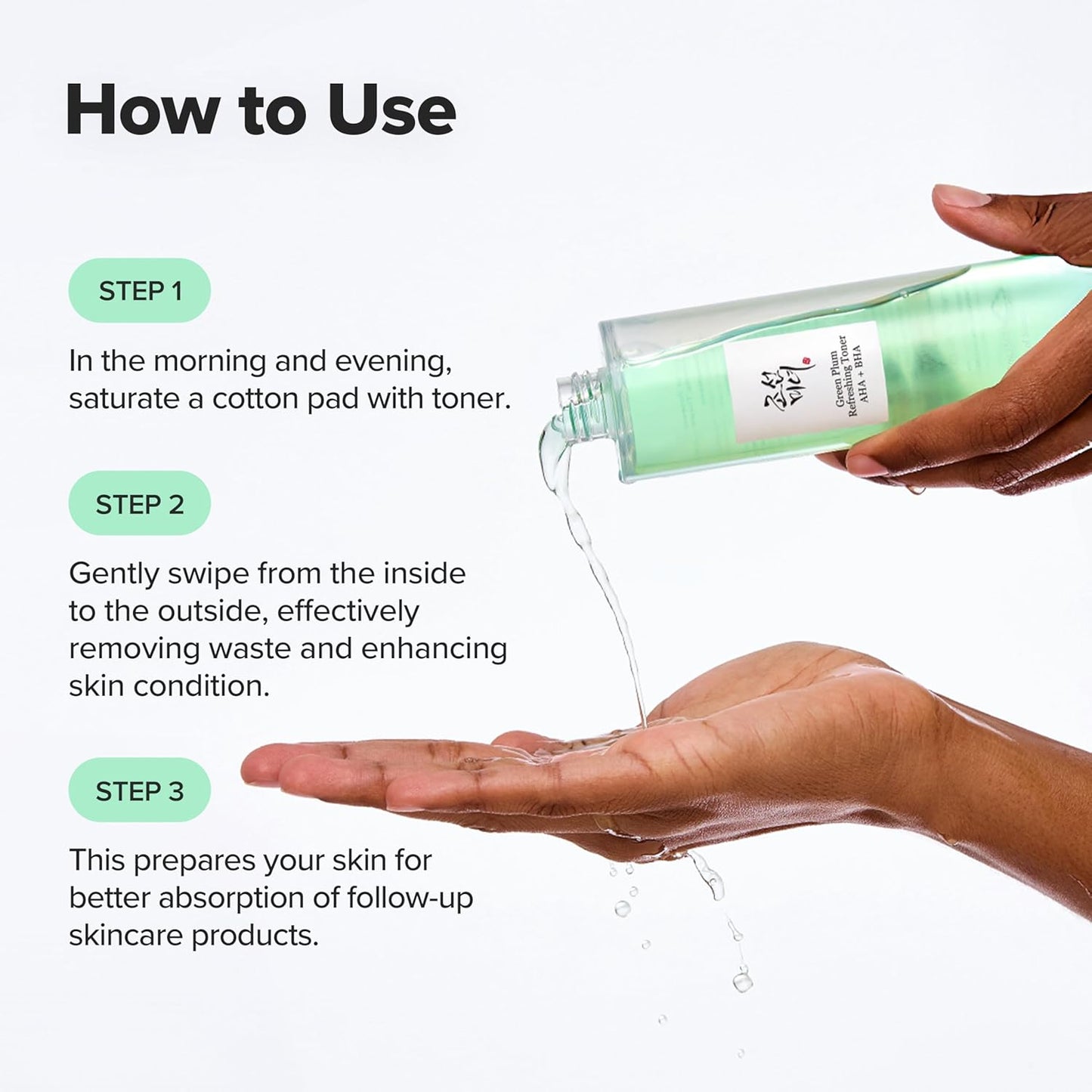 Beauty of Joseon Green Plum AHA BHA Toner Refreshing Facial Essence Moisturizer - 5.27 fl.oz