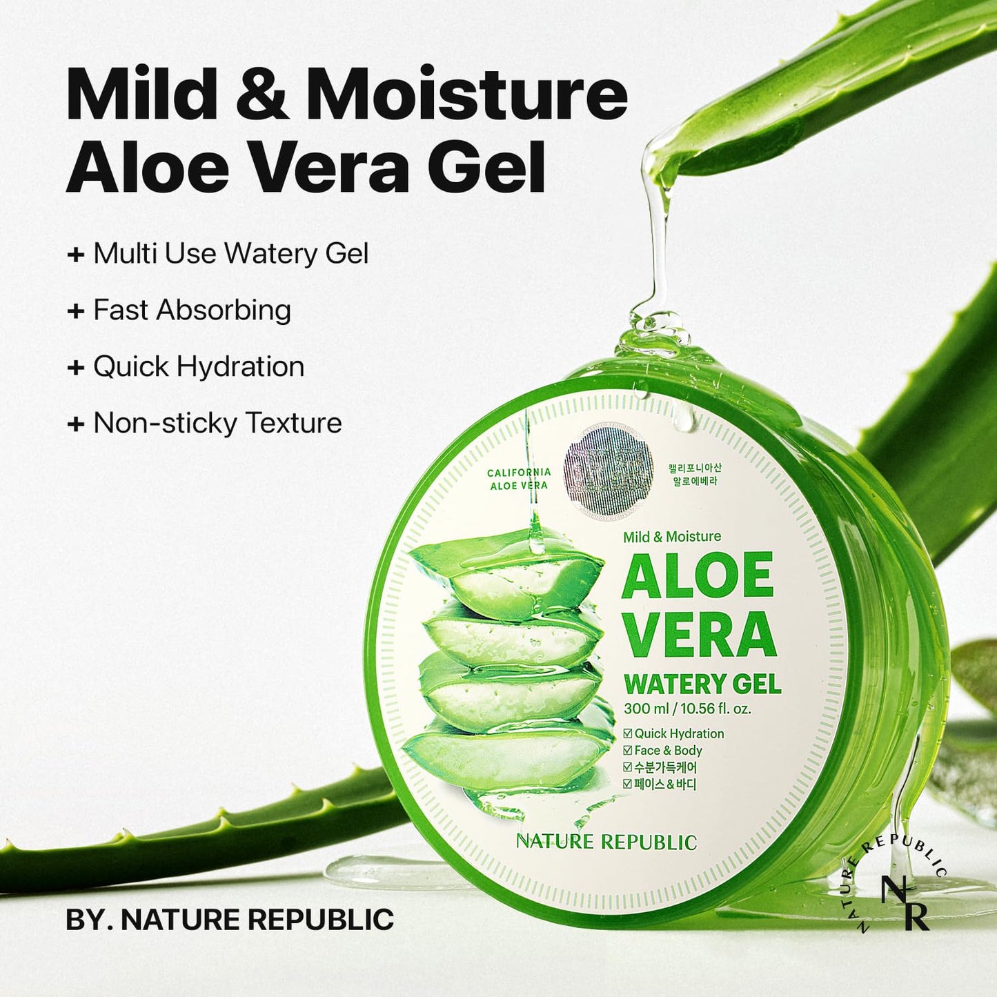 Nature Republic MILD & MOISTURE ALOE VERA WATERY GEL (2 PCS)