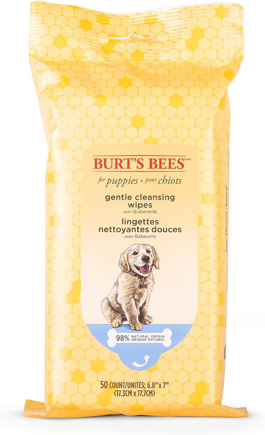 Burt’s Bees for Pets Gentle Cleansing Puppy Wipes - 50 Count