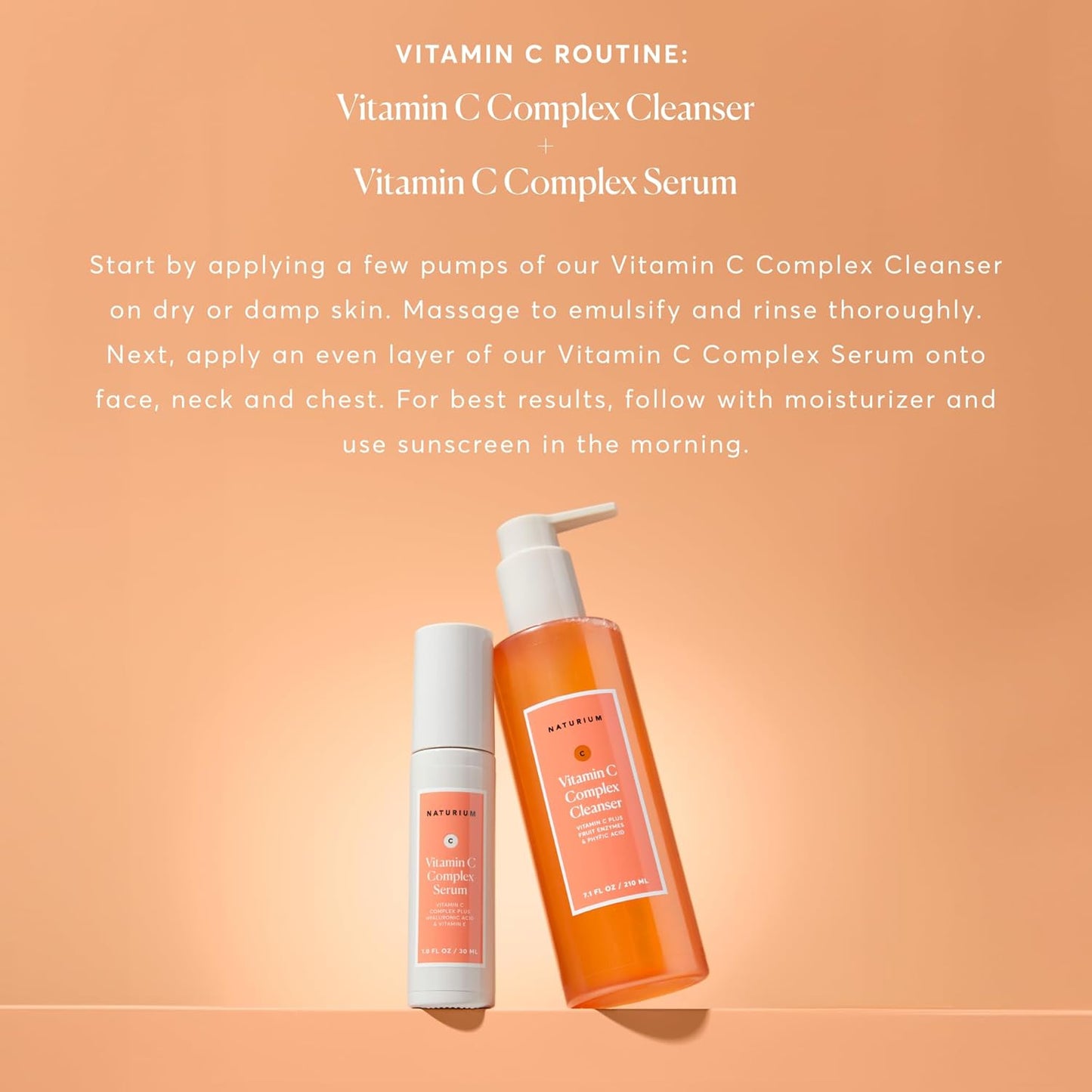Naturium Vitamin C Complex Cleanser,Phytic Acid & Fruit Enzymes - 7.1 oz