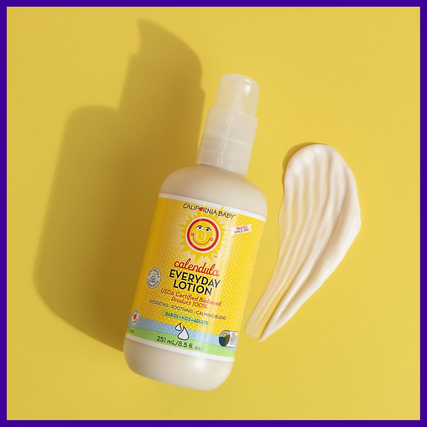 California Baby Calendula Lotion  100% Plant-Based Moisturizer 8.5 oz.