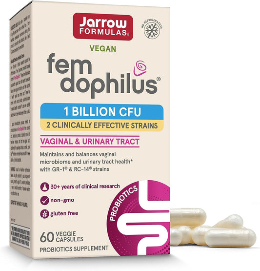 Jarrow Formulas Fem-Dophilus Probiotics   60 Veggie Capsules