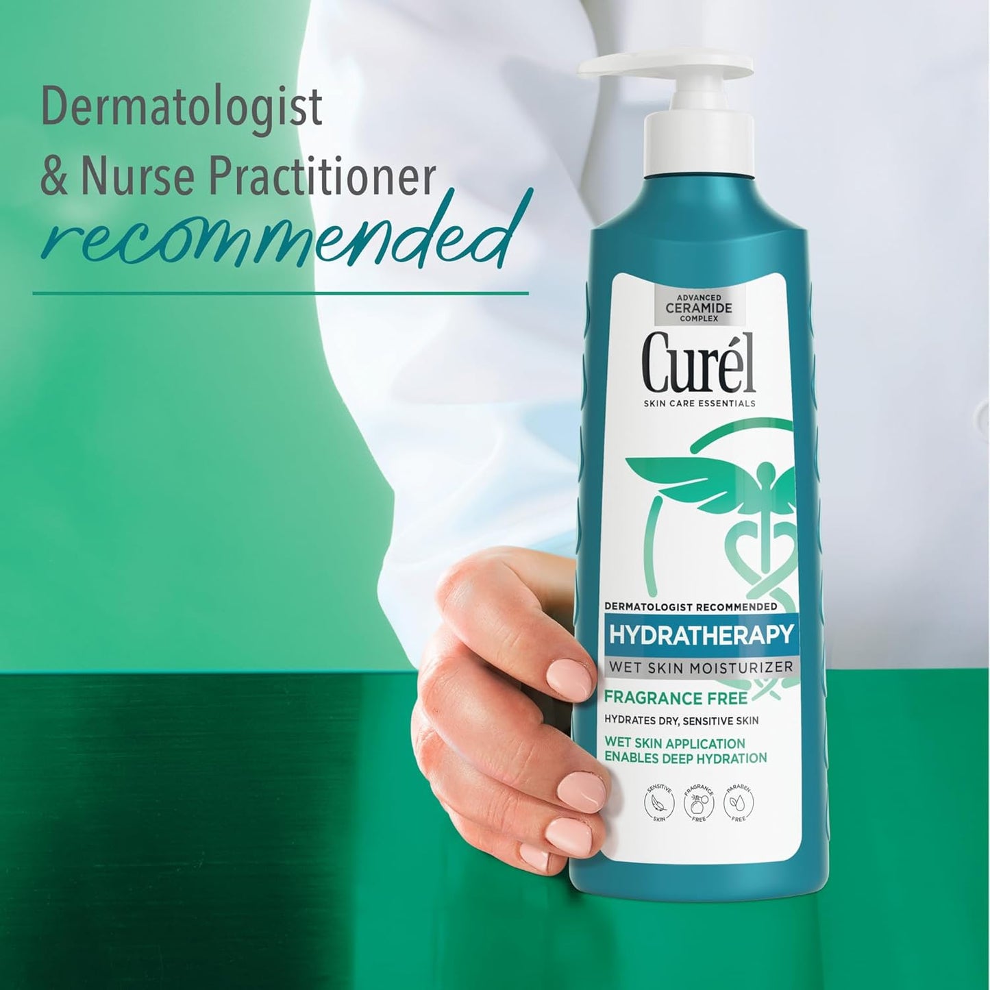 Curel Hydra Therapy In Shower Lotion, Wet Skin Moisturizer,12 Ounce