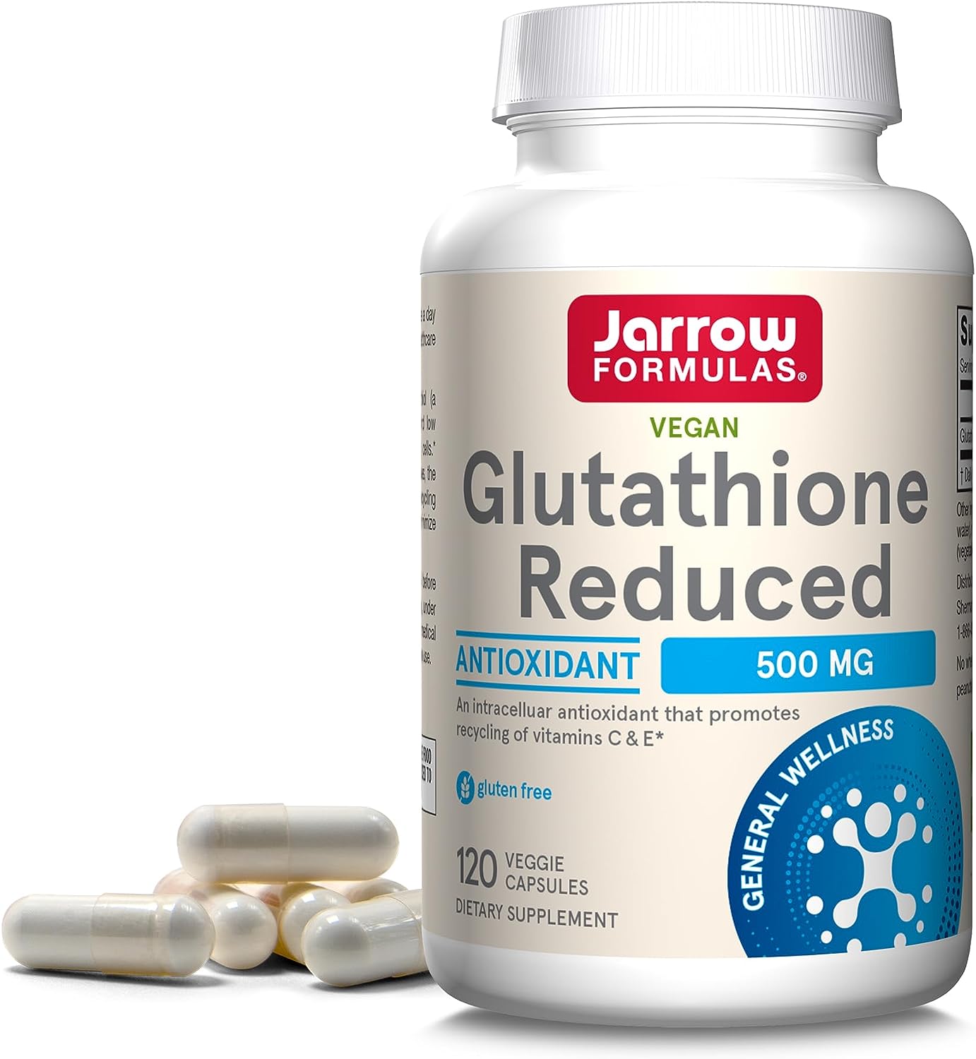 Jarrow Formulas Glutathione Reduced 120 Veggie Capsules