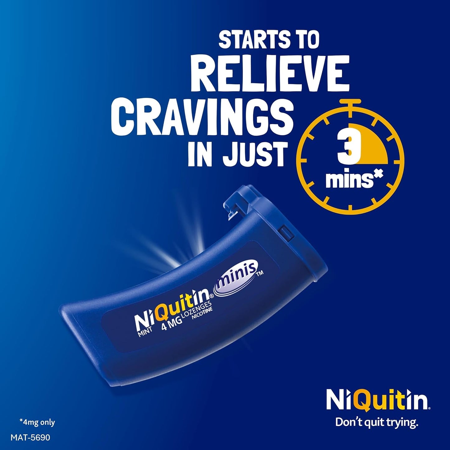 NiQuitin Minis Mint 2 mg Lozenges - 60 Mini Lozenges  (Pack of 3)