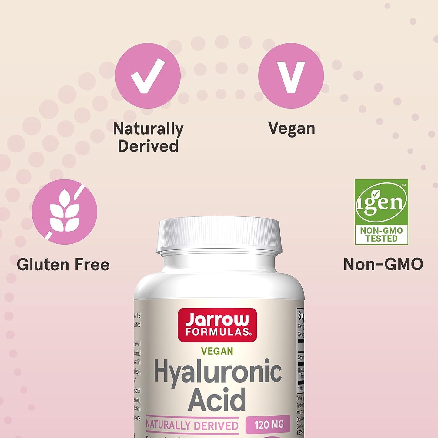 Jarrow Formulas Hyaluronic Acid  120 Veggie Caps
