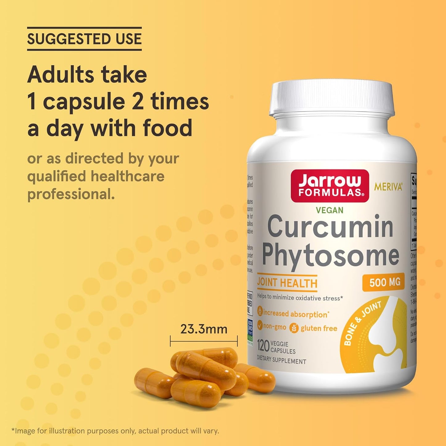 Jarrow Formulas Curcumin Phytosome  120  Veggie Capsules