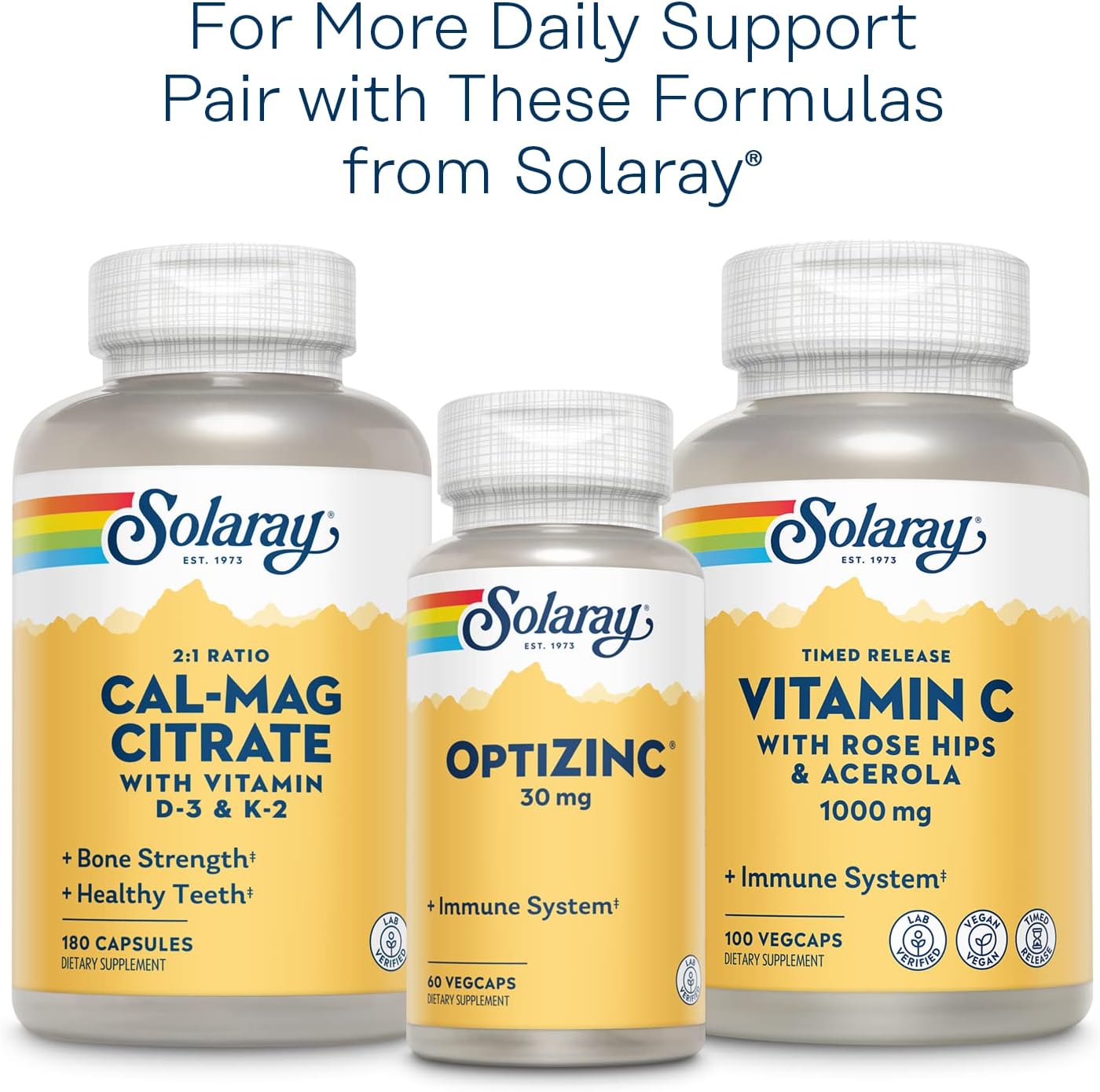 SOLARAY Vitamin B-Complex  Healthy Energy 100 Count