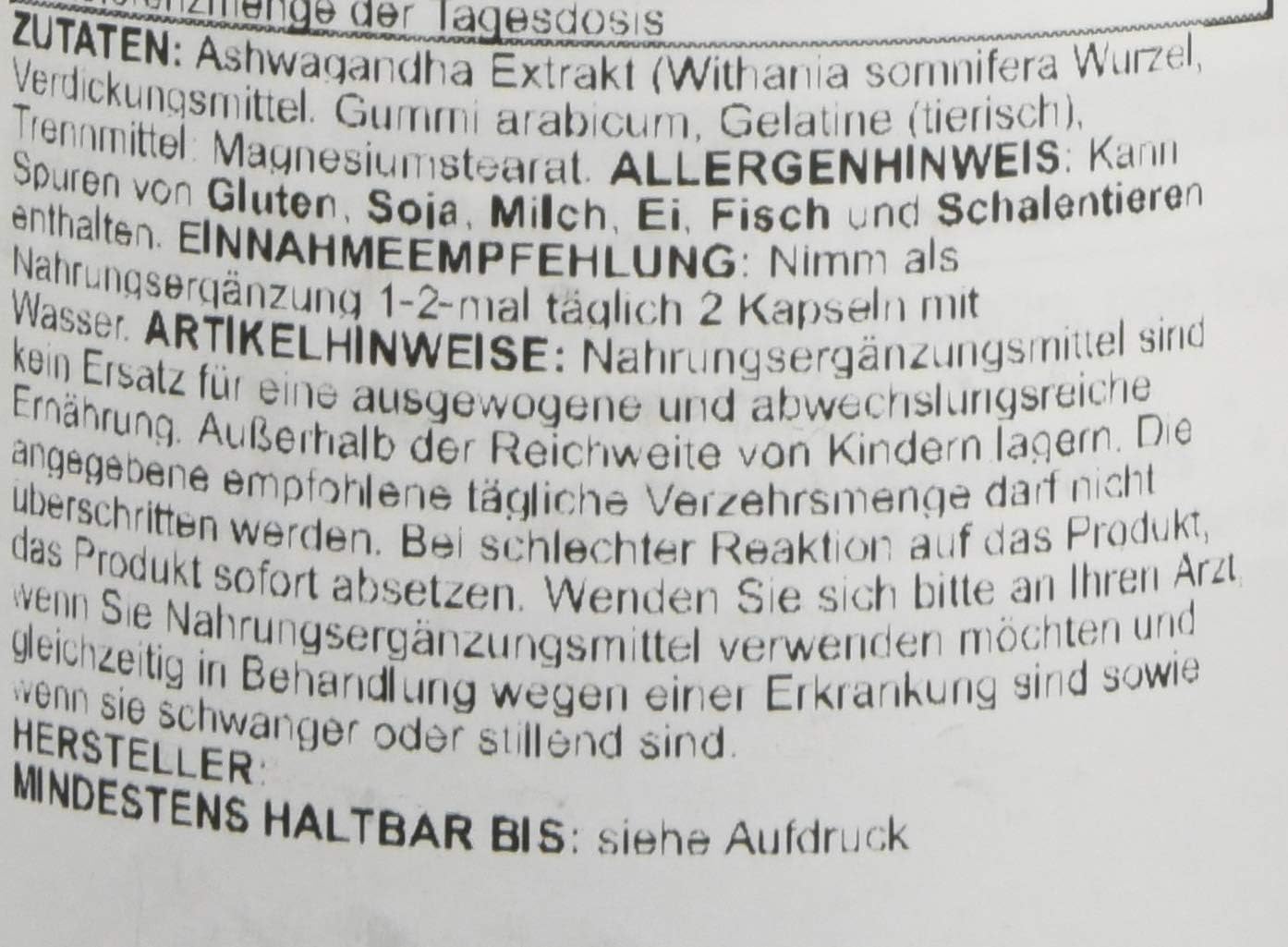 Swanson Ashwagandha Powder Supplement, 100 Capsules