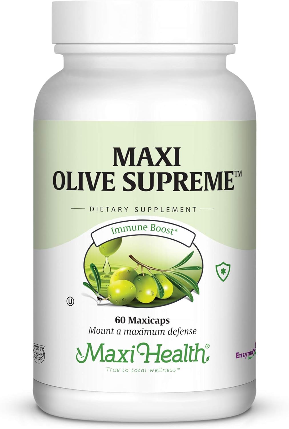 Maxi Health Olive Supreme - Olive Leaf Extract Supplement- Immune Booster - 60 Capsules