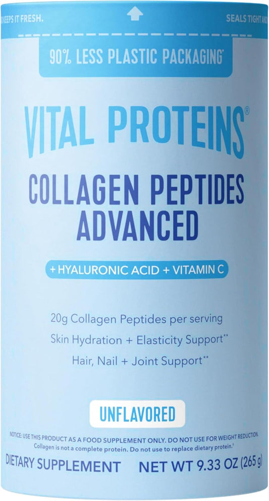 Vital Proteins Collagen Peptides Powder Advanced with Hyaluronic Acid - 9.33 oz