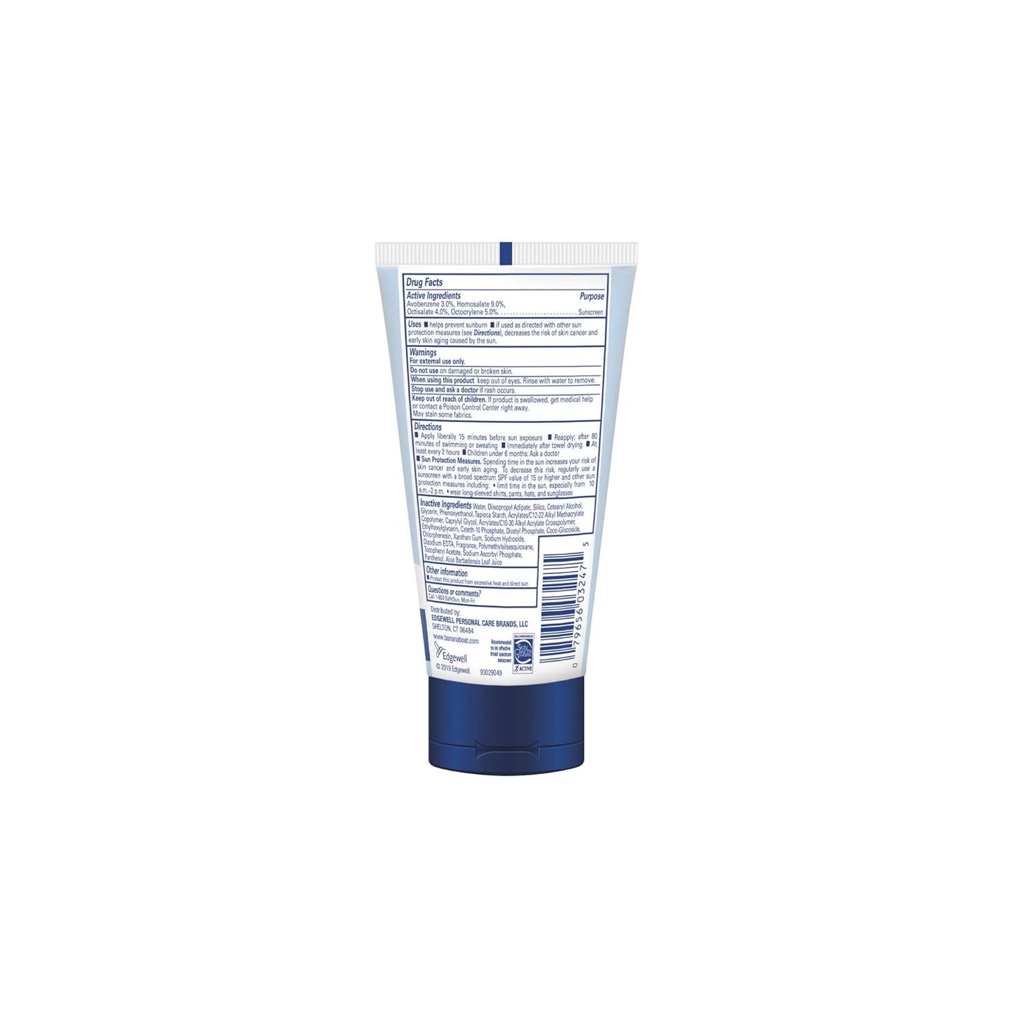 Banana Boat Light As Air Face Sunscreen Lotion SPF 50, 3oz