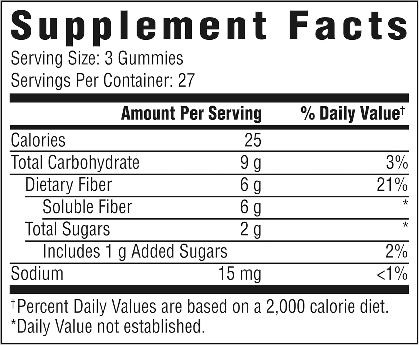 Benefiber Prebiotic Fiber Supplement Gummies - 81 Count