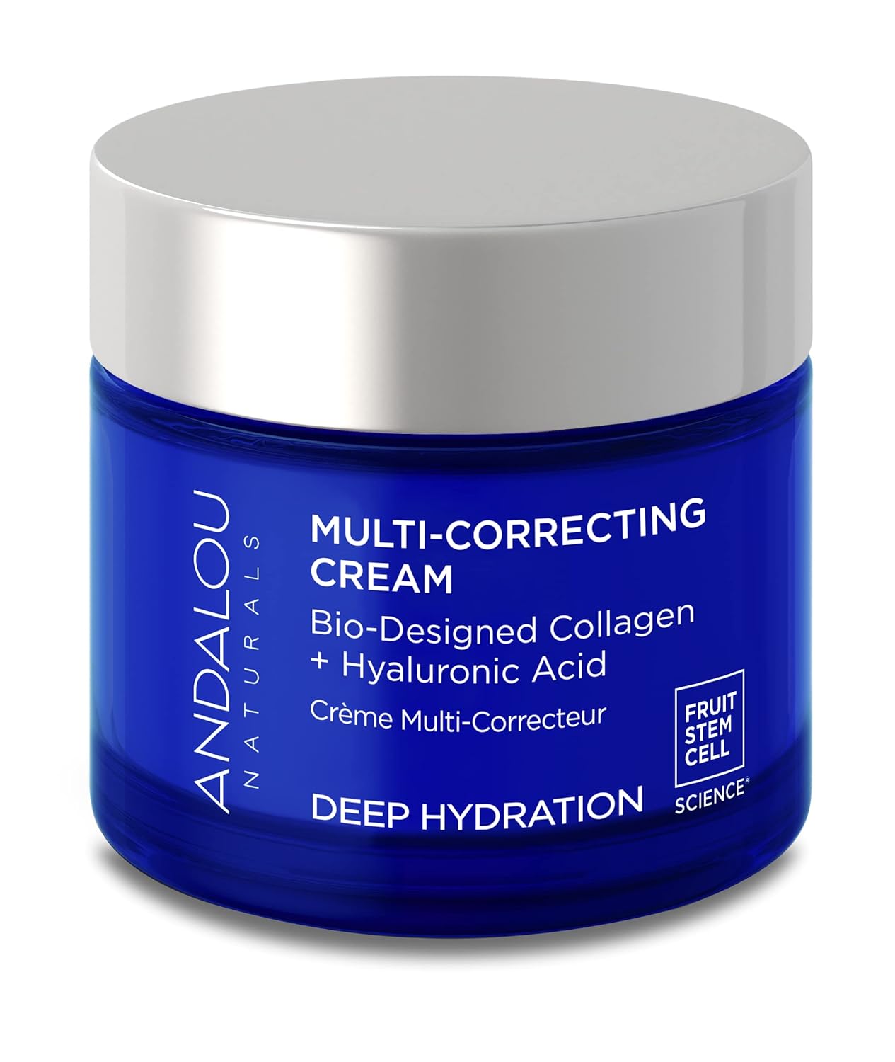 Andalou Naturals Deep Hydration Face Moisturizer, Multi-Correcting Cream,1.7 fl oz