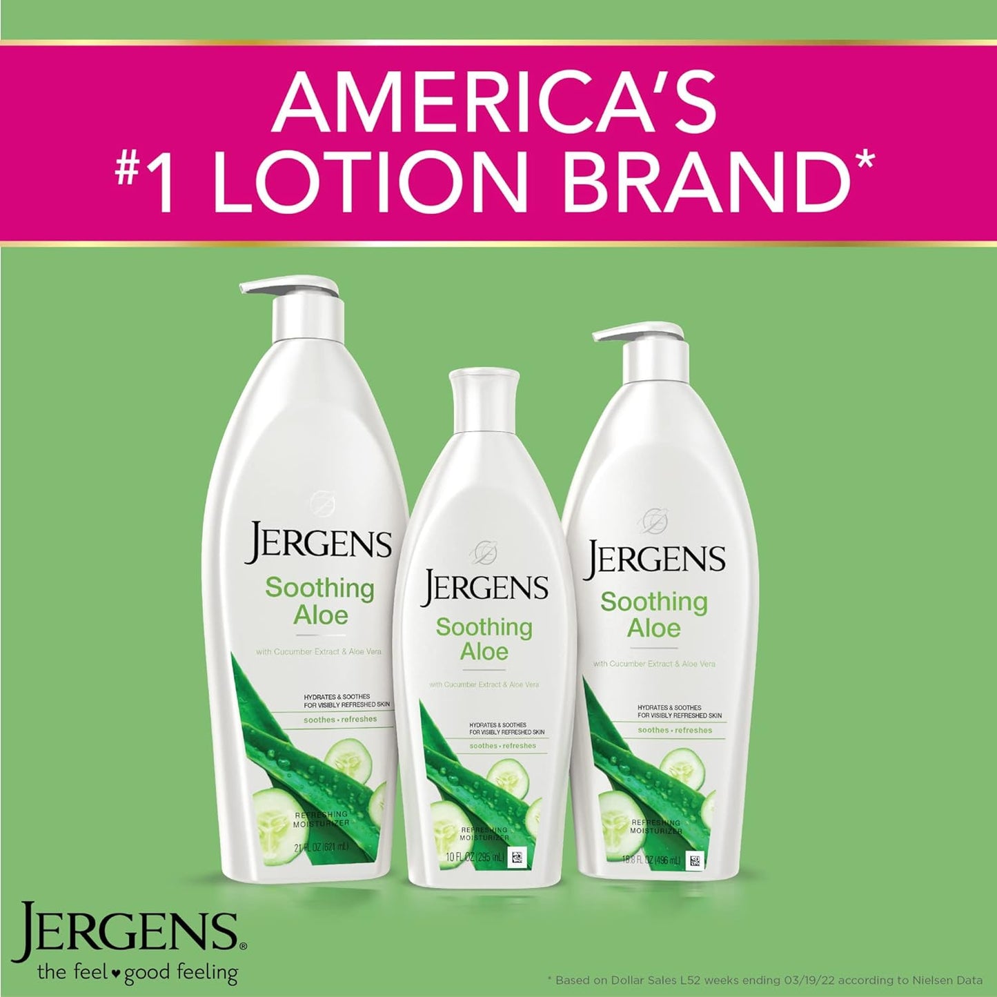 Jergens Soothing Aloe Body Lotion,21 Oz