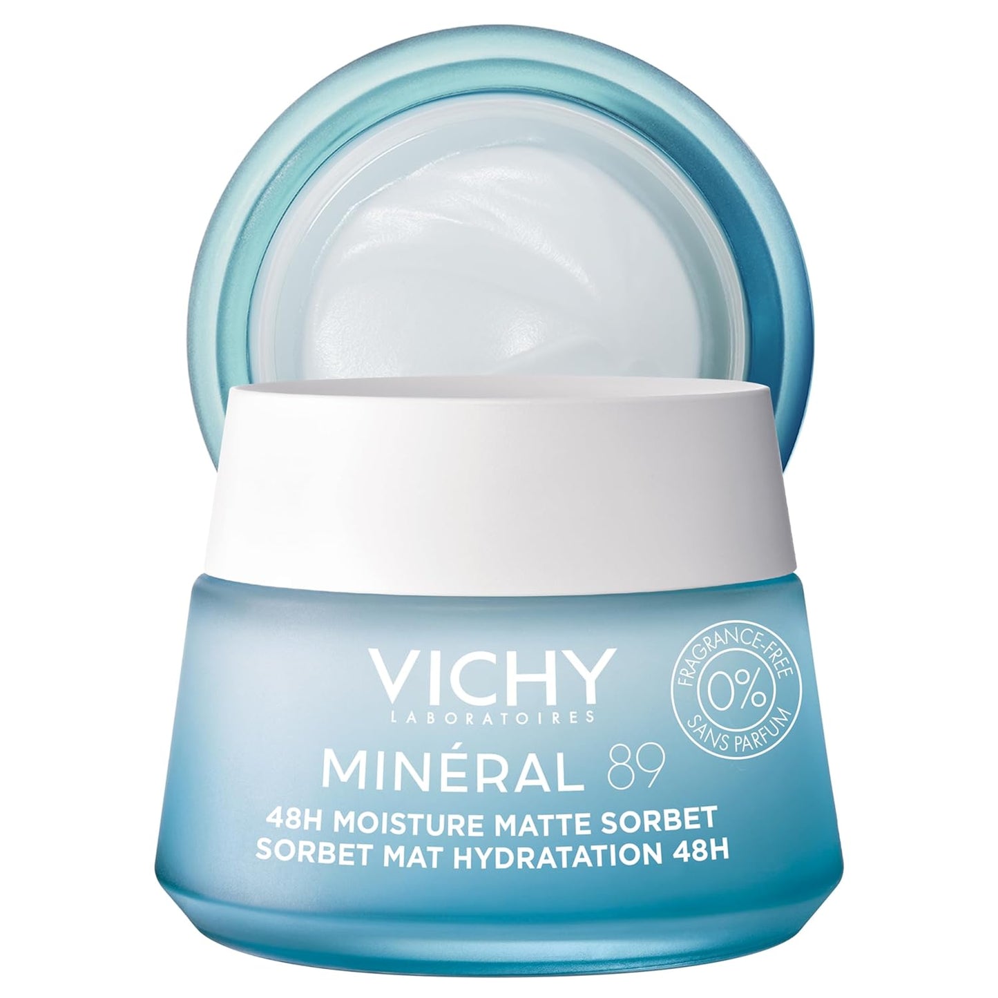 Vichy Mineral 89 Fragrance Free Cream, 48H Moisture Boosting Cream -1.69 Ounce