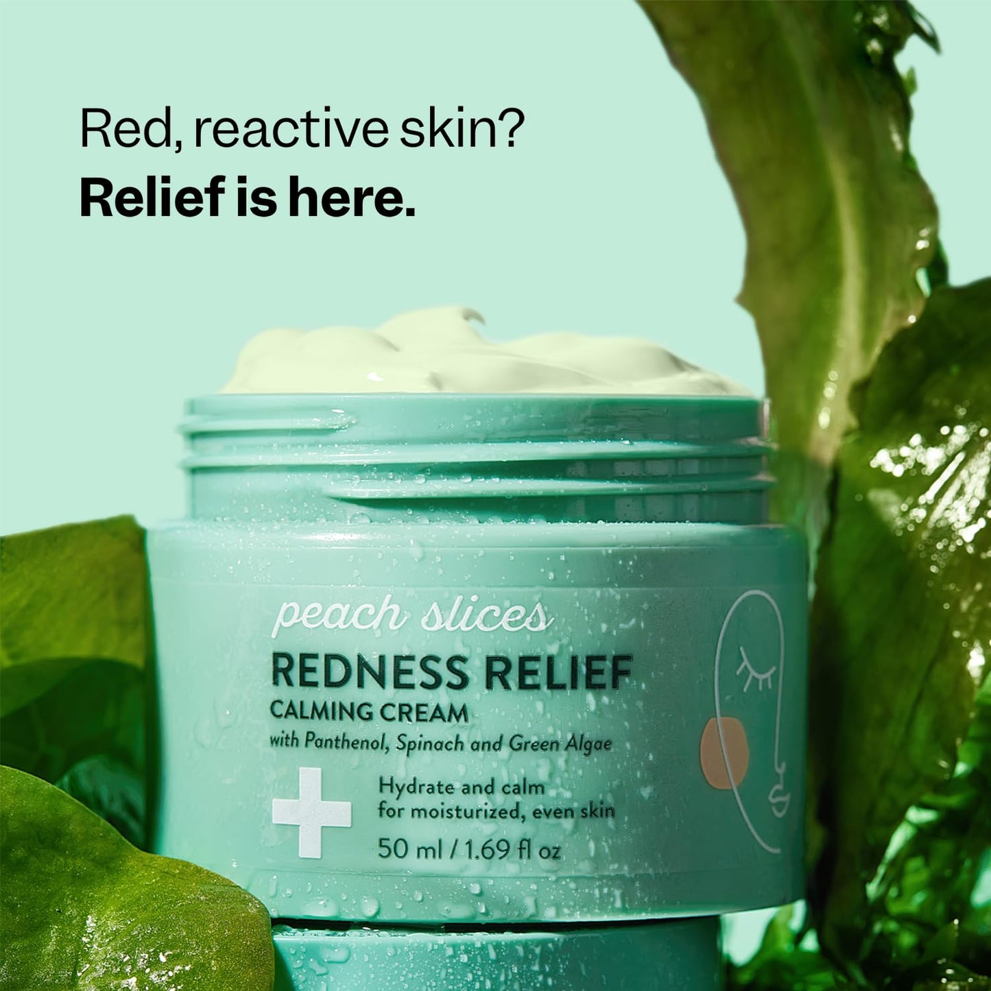 Peach Slices - Redness Relief Calming Cream (1.69 oz)