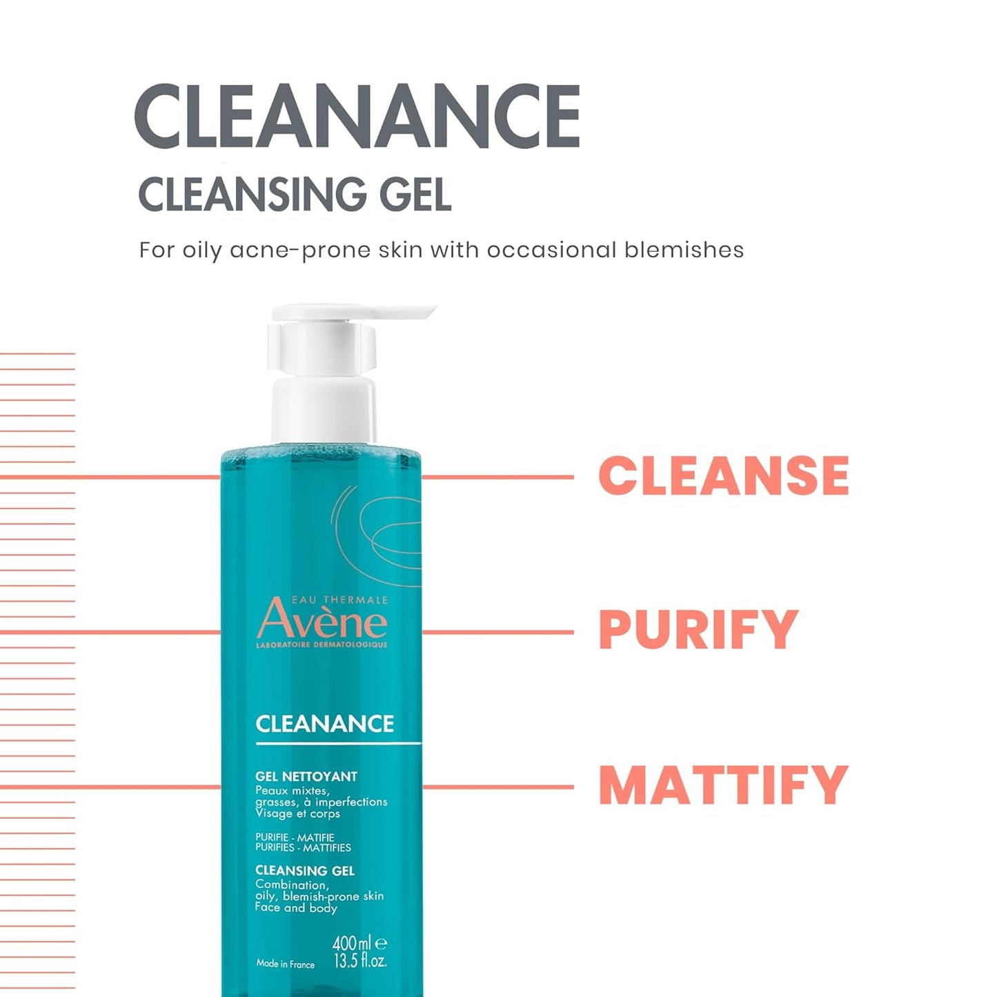 Avène Cleanance Cleansing Gel Soap - 13. fl oz