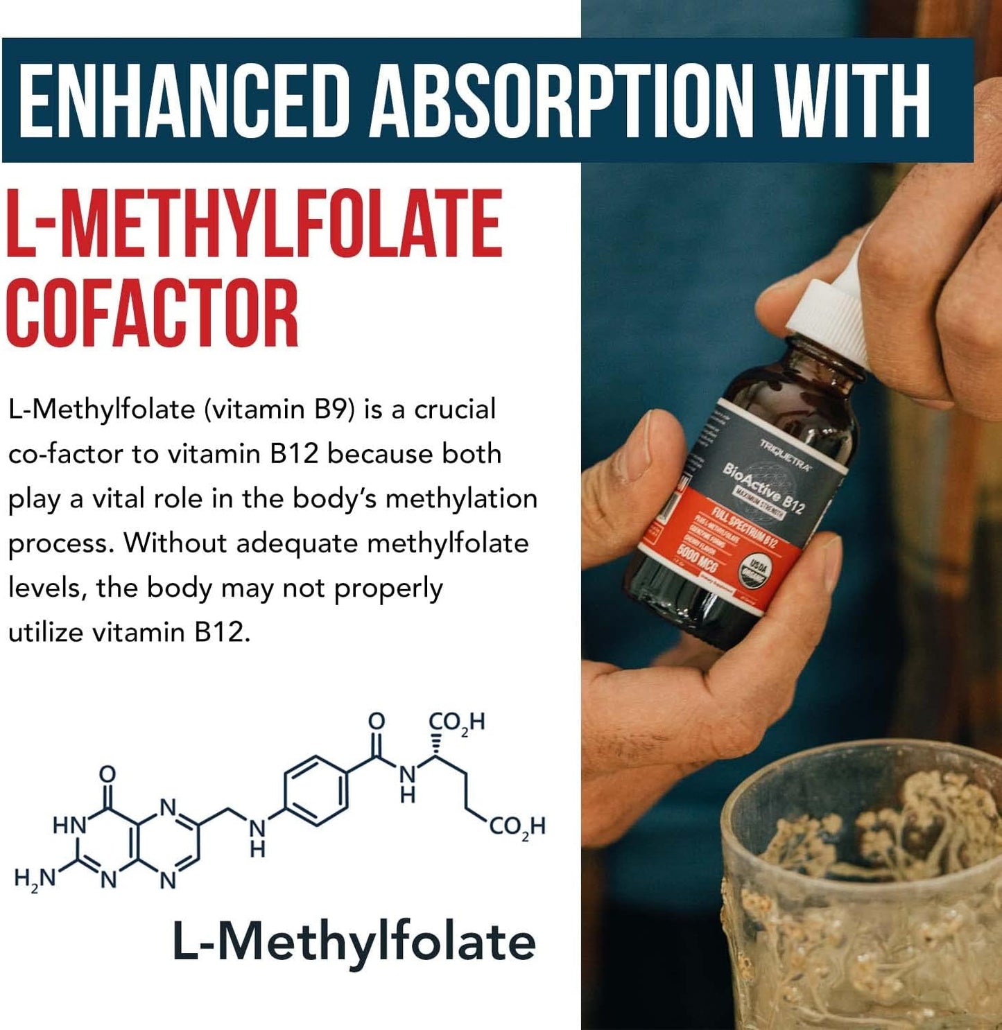 BioActive Vitamin B12 5000 mcg Contains 3 BioActive