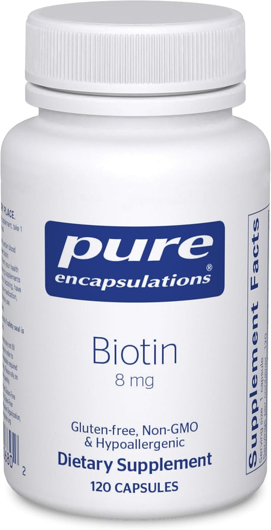 Pure Encapsulations Biotin 8 mg - 120 Capsules