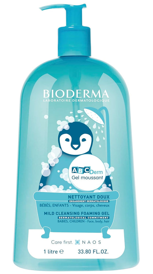 Bioderma ABCDerm Foaming Gel - 33.8 Fl Oz
