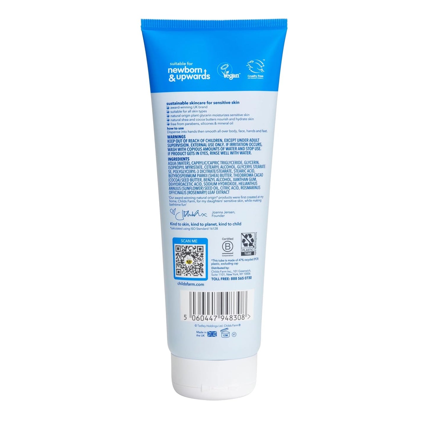 Childs Farm Moisturizer, Fragrance-Free 250ml  - 8.4 Fl Oz