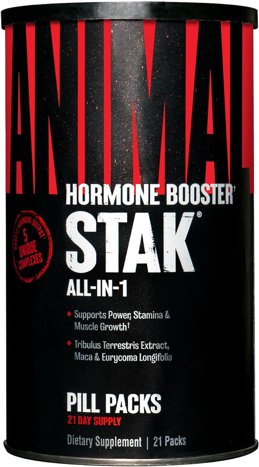 Animal Stak – Complete Natural Hormone Booster Supplement with Tribulus