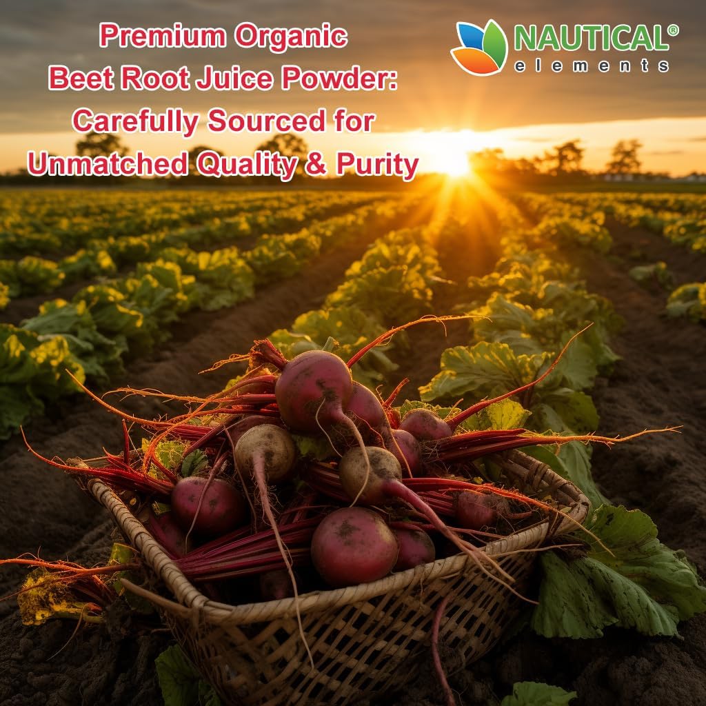Beet Juice Powder Organic - Cold Pressed - 20:1 Concentrate - Concentrated Beet Root Powder