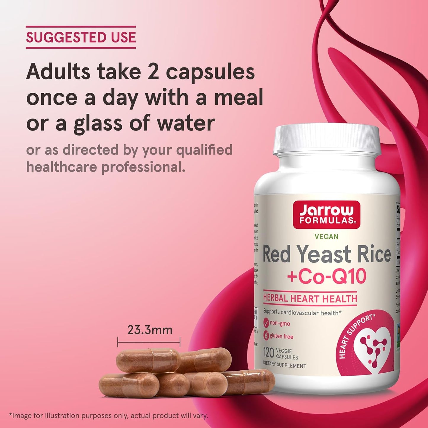 Jarrow Formulas Red Yeast Rice   Co-Q10  120 Veggie Caps