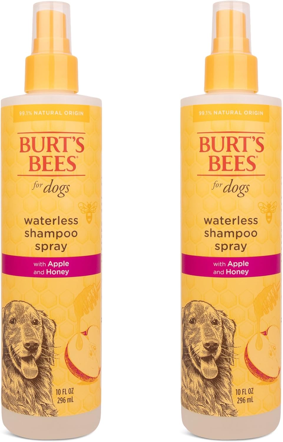 BURT'S BEES FOR PETS Waterless Shampoo Spray for Dogs - 10 Fl Oz - 2 Pack
