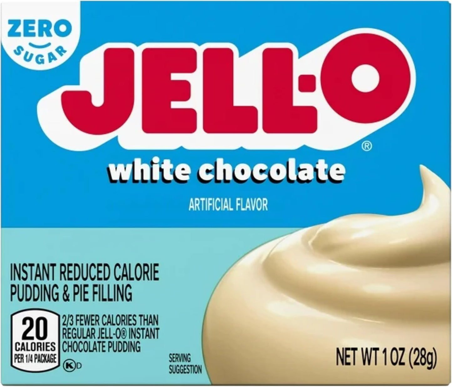 Jell-O Instant White Chocolate  Mix (1oz Boxes, Pack of 6)