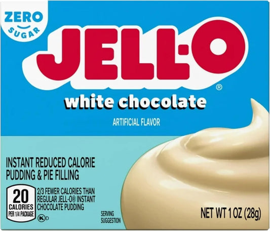 Jell-O Instant White Chocolate  Mix (1oz Boxes, Pack of 6)