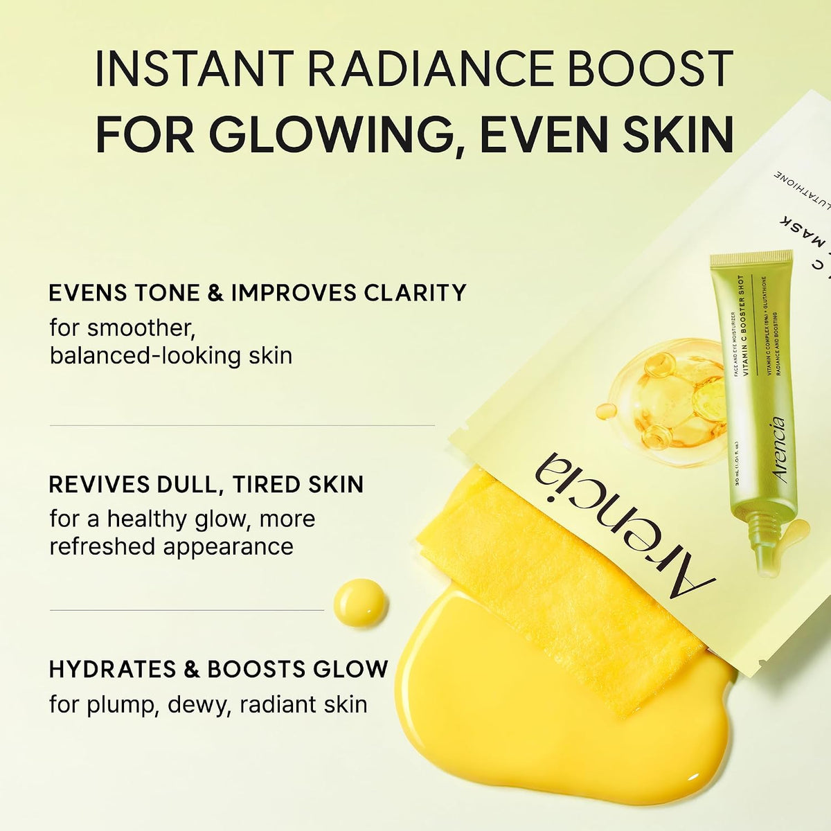 ARENCIA Vitamin C Booster Sheet Mask - 5 Sheets