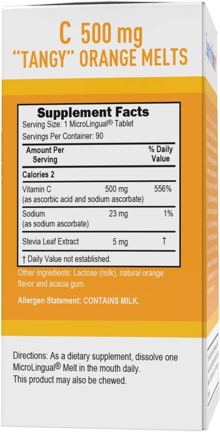 Superior Source Vitamin C 500 mg MicroLingual Tablets - 90 Count