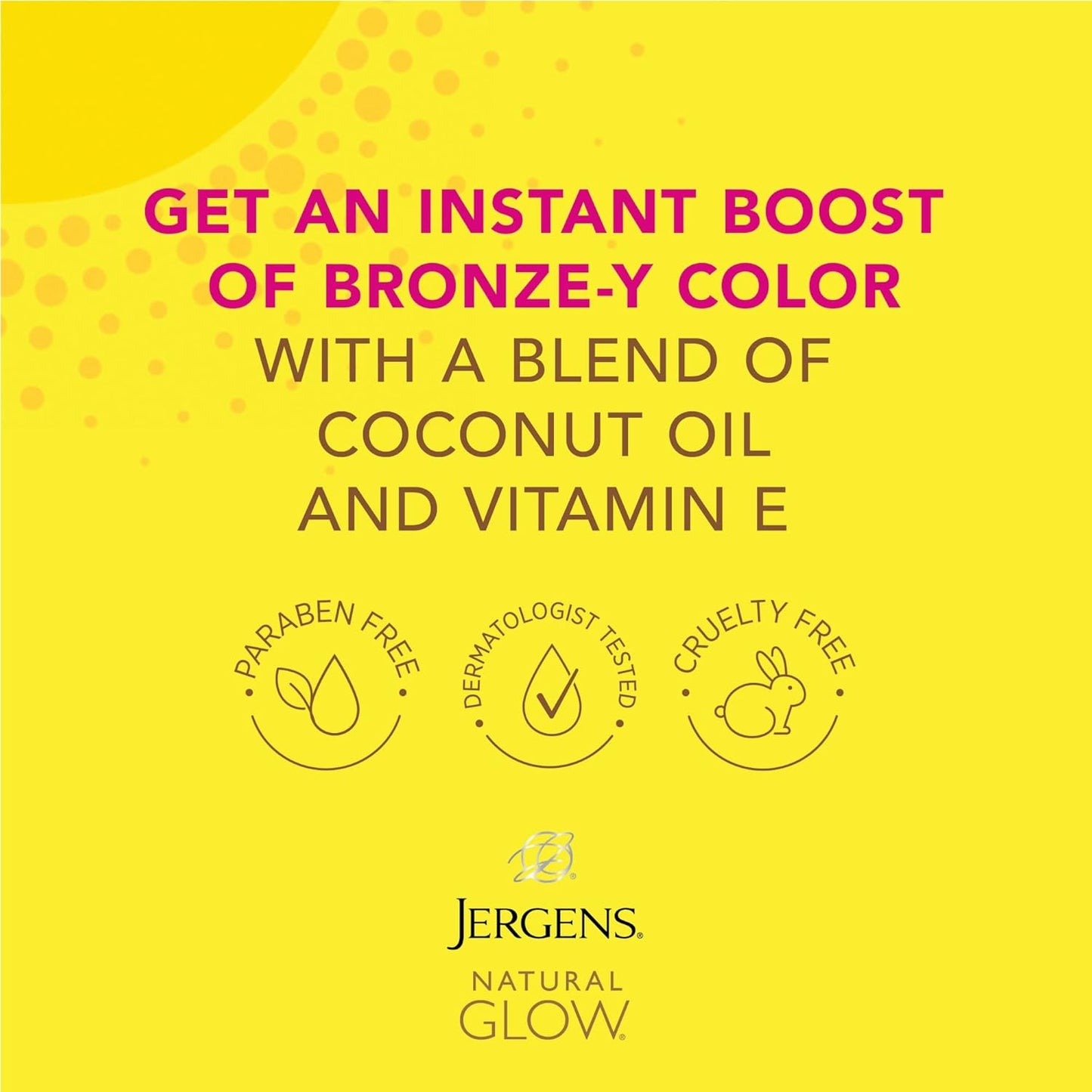 Jergens Natural Glow Instant Sun Tanning Moisturizer + Bronzer, Light Bronze, 6 Oz