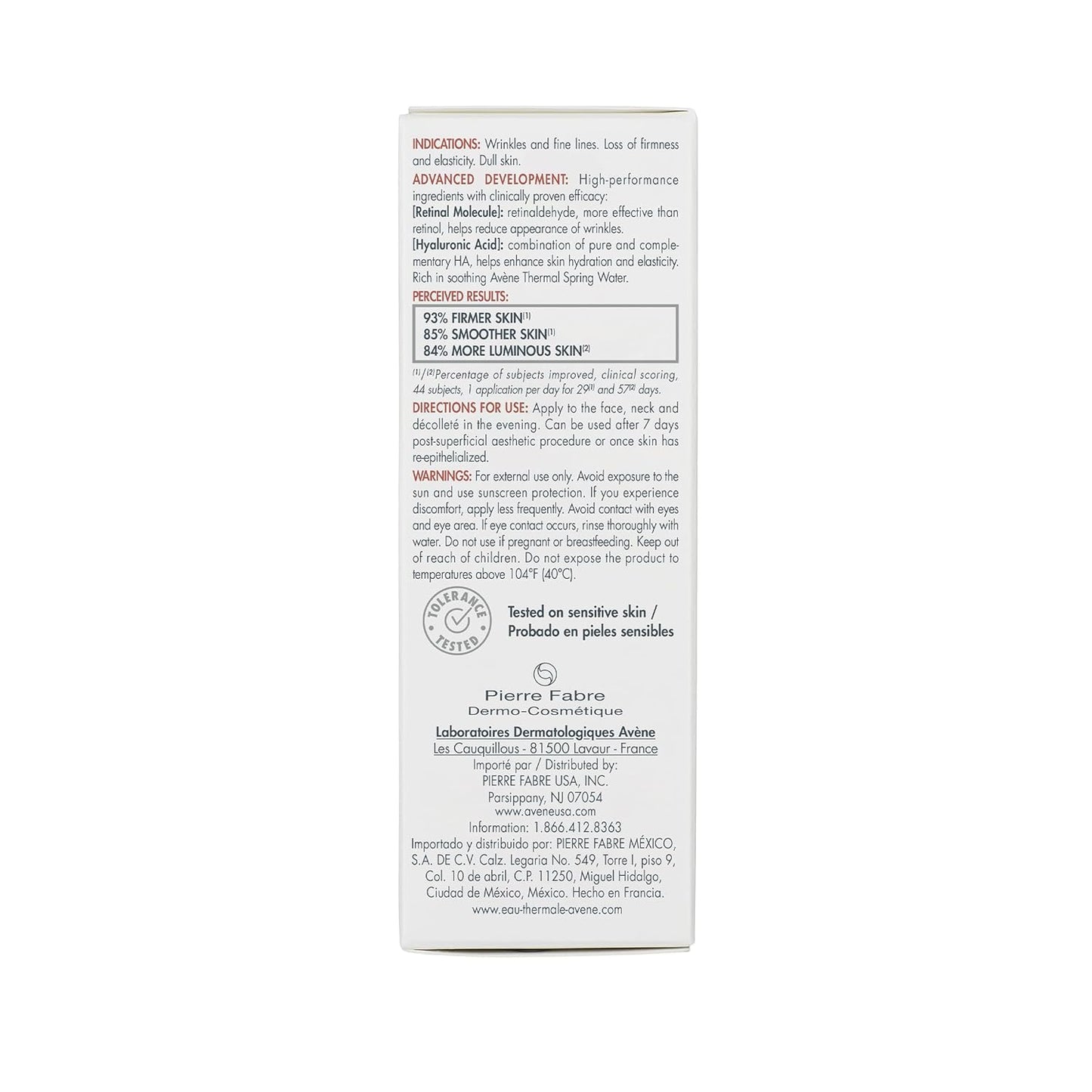 Avène Retrinal Intensive Multi-Corrective Cream - 1 Fl Oz