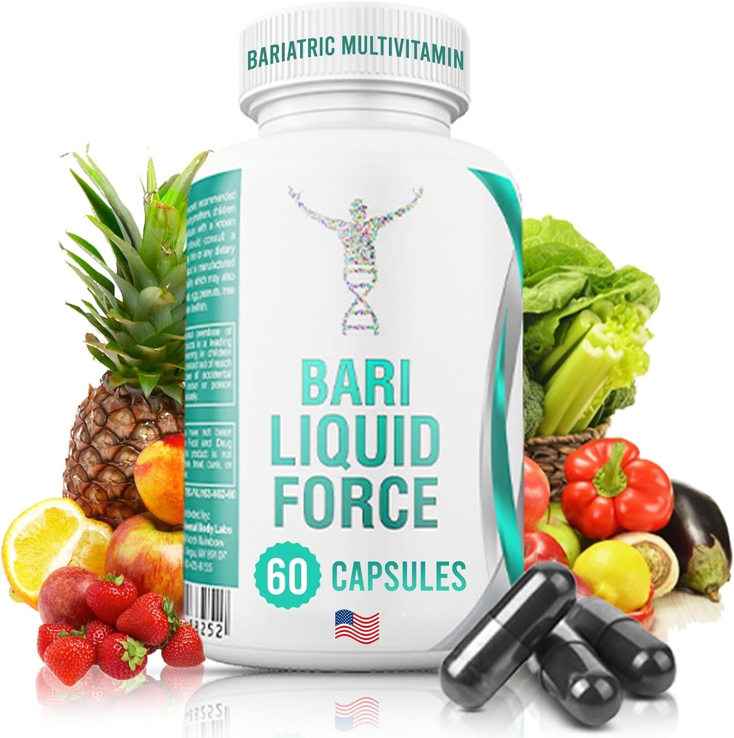 Bariatric Multivitamin With Iron -  60 Capsules