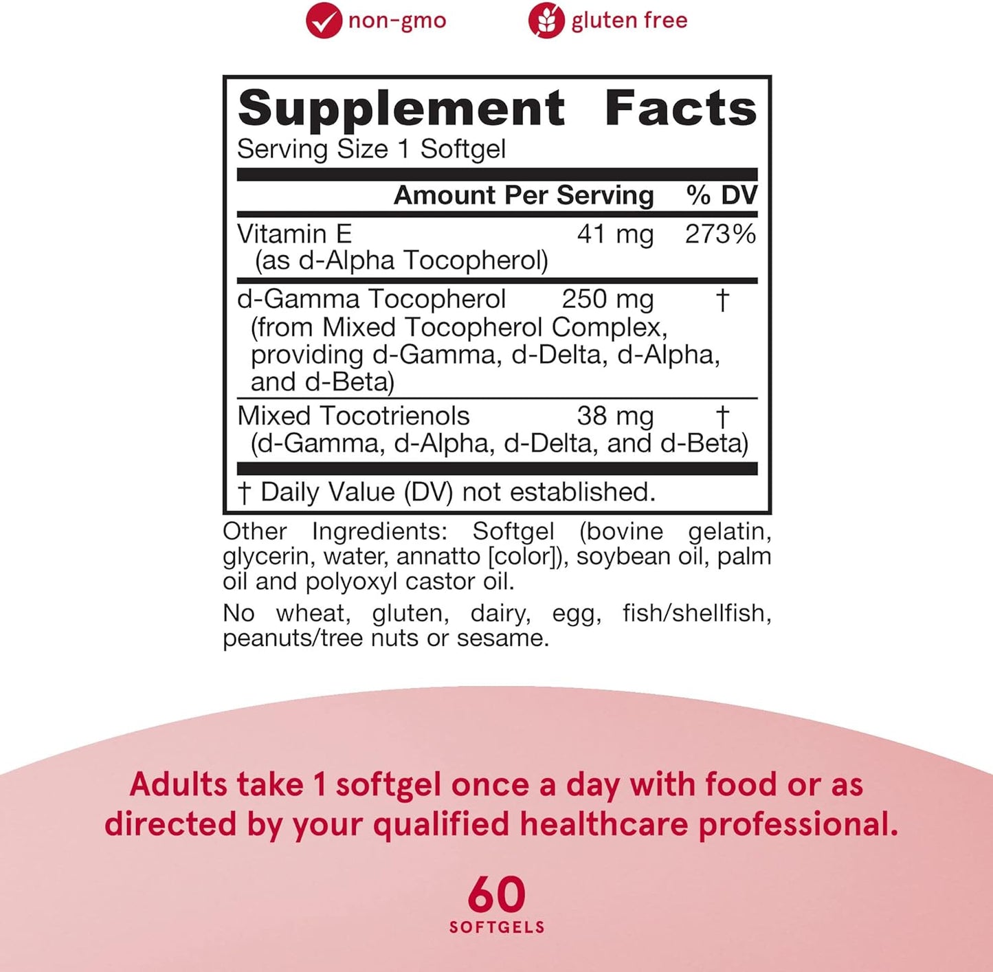 Jarrow Formulas Famil-E Tocopherol & Tocotrienols  60 Softgels