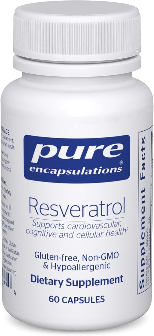 Pure Encapsulations  40 mg Resveratrol -  60 Capsules
