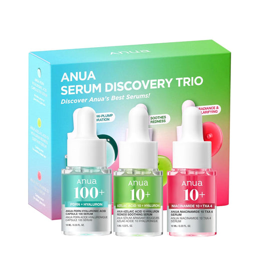 Anua Serum Discovery Trio, Mini Face Serum Travel Size Kit - 0.33fl.oz