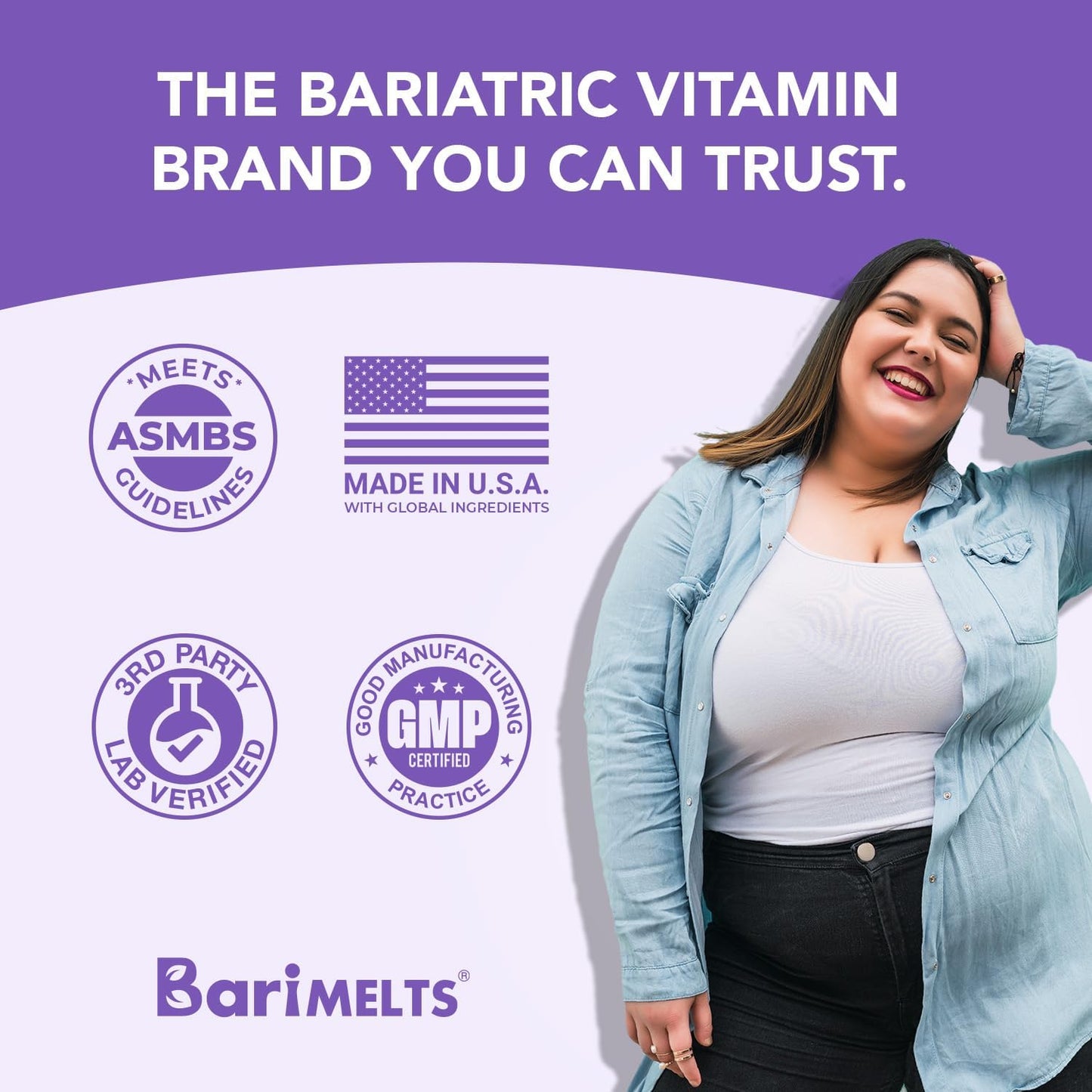 BariMelts ADEK, Dissolvable Bariatric Vitamins  60 Fast Melting Tablets