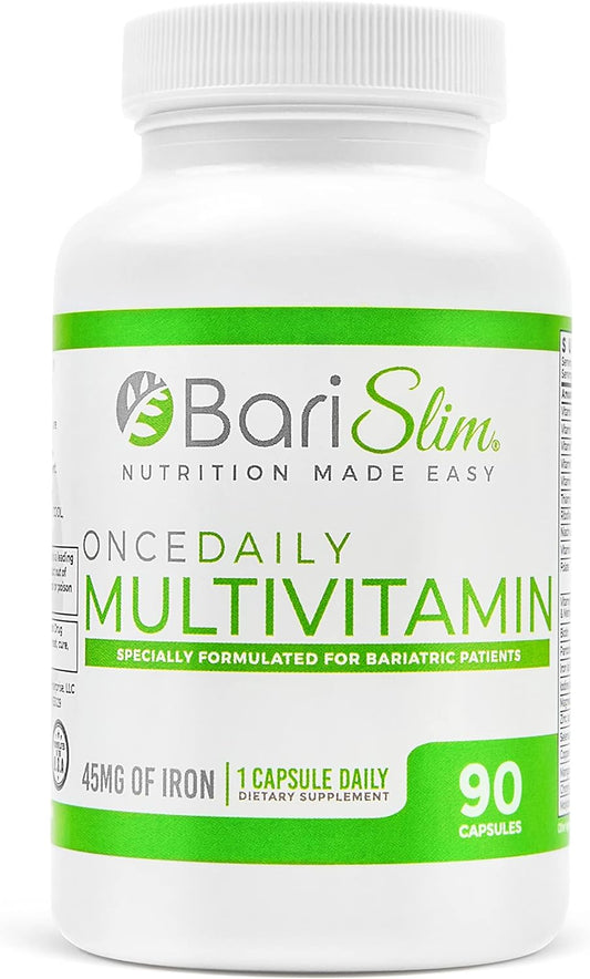 BariSlim Once Daily Bariatric Multivitamin Capsule 45mg of Iron 90 count