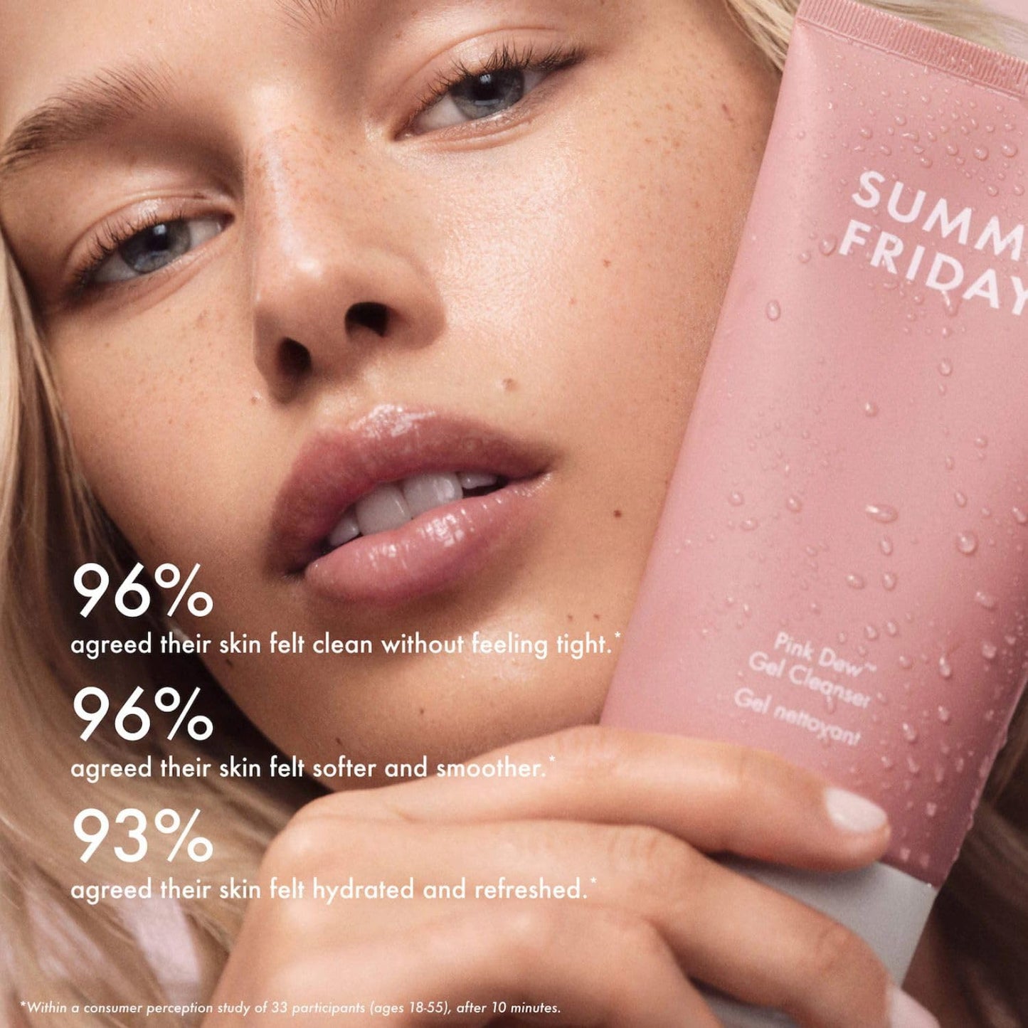Summer Fridays Pink Dew Gel Facial Cleanser - 1.7 fl oz