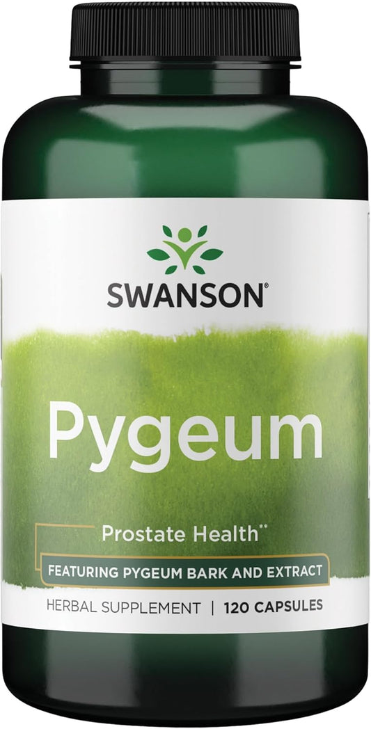 Swanson Pygeum - Herbal - Men's Health Supplement - (120 Capsules Each, 400 mg)