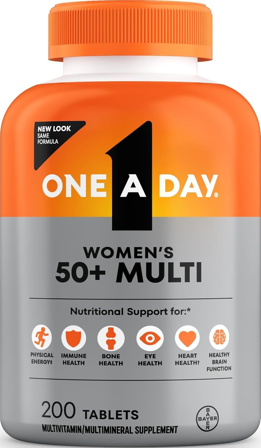 One A Day Multivitamin for Women 50 and Over Tablets -  200 Ct